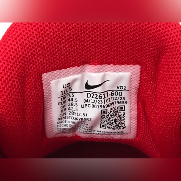 Size 10.5 Mens Nike Metcon 9 Gym Weightlifting Workout Shoes Red DZ2617-600 - Picture 7 of 8